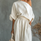 Eleonora | Set elegant asimetric din două piese