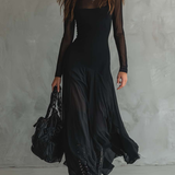 Tilda | Rochie Maxi Neagră, Lejeră