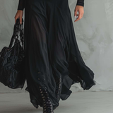 Tilda | Rochie Maxi Neagră, Lejeră