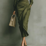 Caterina | Rochie Maxi Elegantă, Mulată pe Corp