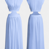 Jocelyn | Rochie Minimalistă cu Decupaj Înalt și Tăieturi pe Lateral