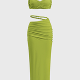 Estela | Set de rochie fără spate