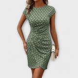Patrícia | Rochie cu Peplum cu Mâneci Scurte