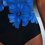 Costum de Baie Întreg cu Gât Pătrat pentru Vacanță