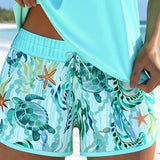 Elegant Tankini Imprimat cu Ocean