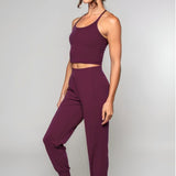 Tula | Pantaloni de yoga Harem Cireșe Negre