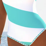 Costum de baie întreg colorat