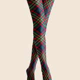 Viken | Plan Crăciun Smarald Tartan Elegant Ciorapi Legginși