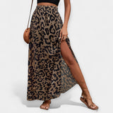 Maarja | Fustă midi cu model leopard