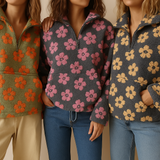 Deizija | Pulover cu model floral bohemian