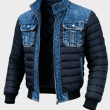 Indrek | Jachetă hibridă din denim cu aspect urban