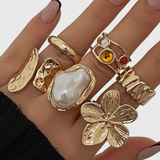 Külli | Inel deschis cu floare de diamant
