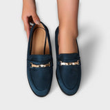 Alexandrina | Mocasini eleganți din flanelă