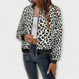 Raquel | Haină cu print leopard elegant