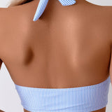 Bikini Sexy cu Dungi