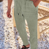 Nichols | Pantaloni din Lân cu Talie Elastică