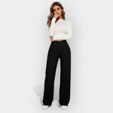 Celine | Pantaloni cu talie înaltă și picioare largi