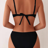 Set bikini sexy cu spate deschis