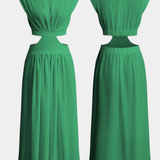 Jocelyn | Rochie Minimalistă cu Decupaj Înalt și Tăieturi pe Lateral