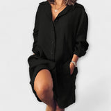 Clara | Bluză casual de in