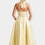 Maya | Rochie Midi cu Spate Deschis și Corset