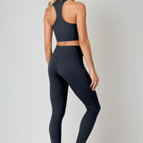 Anne | Legginguri cu talie înaltă 7/8 "All Day" – Negru noapte