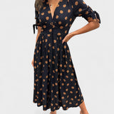 Monika | Rochie elegantă cu model buline