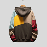 Siim | Pulover geometric urban cu glugă