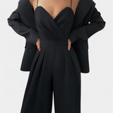Romily | Pantaloni Eleganți Sexy cu Talie Largă și Șnur