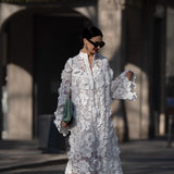 Estelle | Rochie din Dantelă Albă