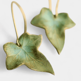 Johanna | Cercei retro în formă de frunze verzi