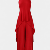 Chrysoula | Set Asimetric cu Pantaloni Pliați