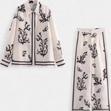 Nazaret | Costum de pantaloni scurți cu model artistic