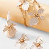 Berit | Set de accesorii florali: brățări, cercei și inele