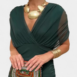 Luana | Rochie elegantă cu decupaj în V