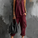 Valentina | Set Casual Moale cu Buzunare