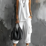 Valentina | Set Casual Moale cu Buzunare