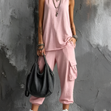 Valentina | Set Casual Moale cu Buzunare
