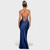 Elena | Rochie dreptunghiulară din satin Zila