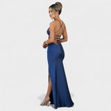 Elena | Rochie dreptunghiulară din satin Zila