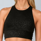 Kersti | Sutien scurt Jet cu imprimare de leopard