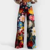 Karina | Pantaloni Evazați Florali