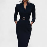 Inês | Rochie Elegantă cu Centură