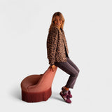 Roz | Jachetă modernă cu model leopard