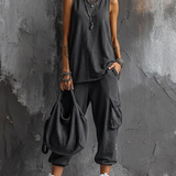 Valentina | Set Casual Moale cu Buzunare