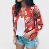 Andreia | Jachetă bomber elegantă cu model de flori