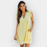 Valentina | Rochie de vară cu pantaloni scurți și buzunare pentru copii