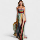 Ayla | Rochie de vară colorată neagră