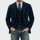 Tommy™ | Costum și vestă din catifea în 2 piese