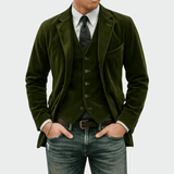 Tommy™ | Costum și vestă din catifea în 2 piese